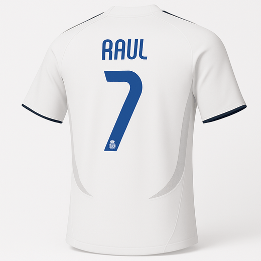 2006–07 Real Madrid Home Raul #7 (New) - Size XS
