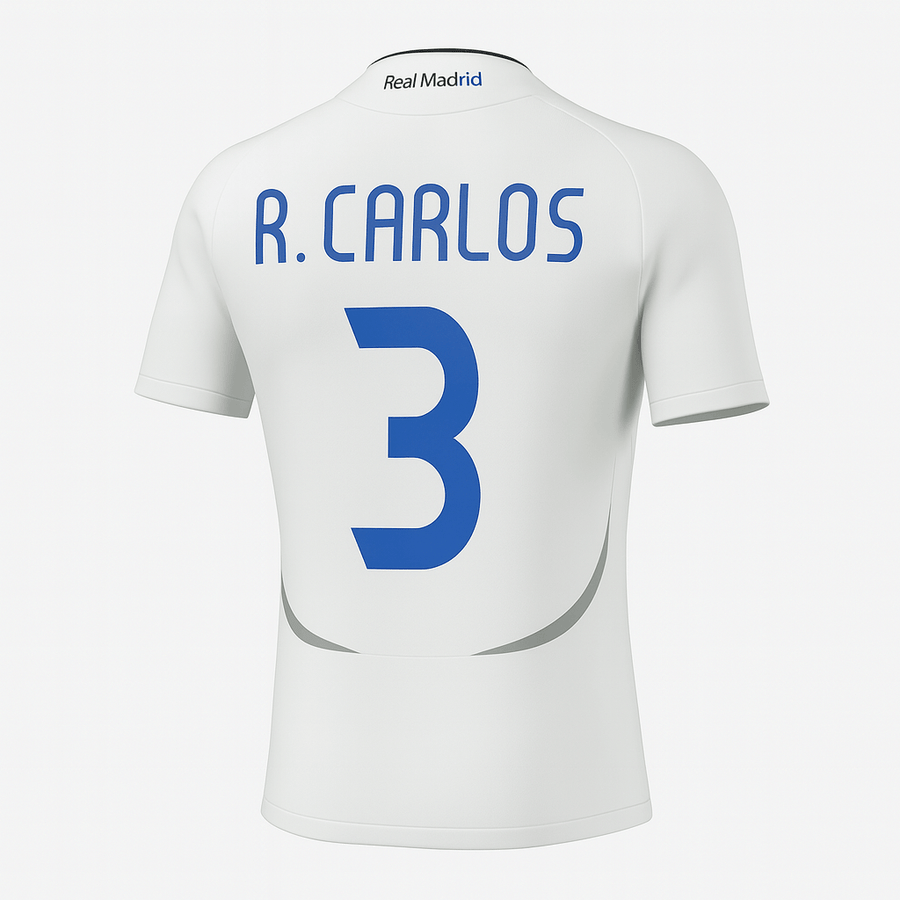 2006–07 Real Madrid Home Roberto Carlos #3 (New) - Size XS