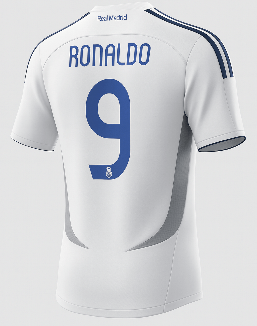 2006–07 Real Madrid Home Ronaldo #9 (New) - Size XXL