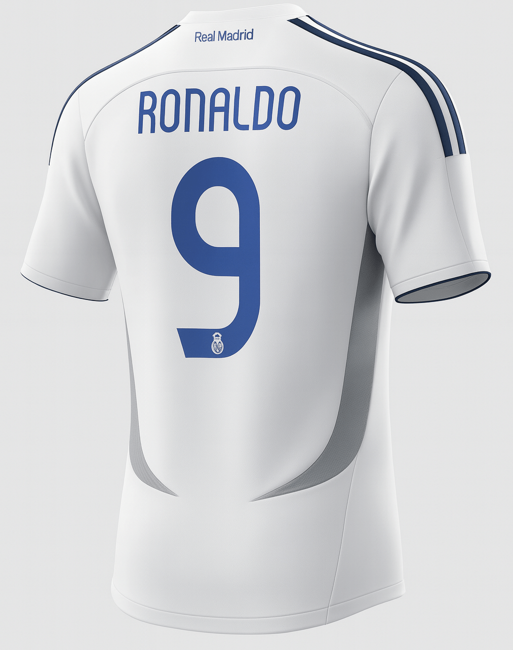 2006–07 Real Madrid Home Ronaldo #9 (New) - Size L