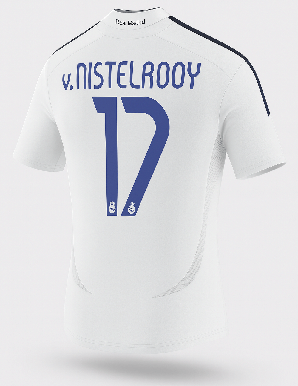 2006–07 Real Madrid Home v.Nistelrooy #17 (New) - Size XS