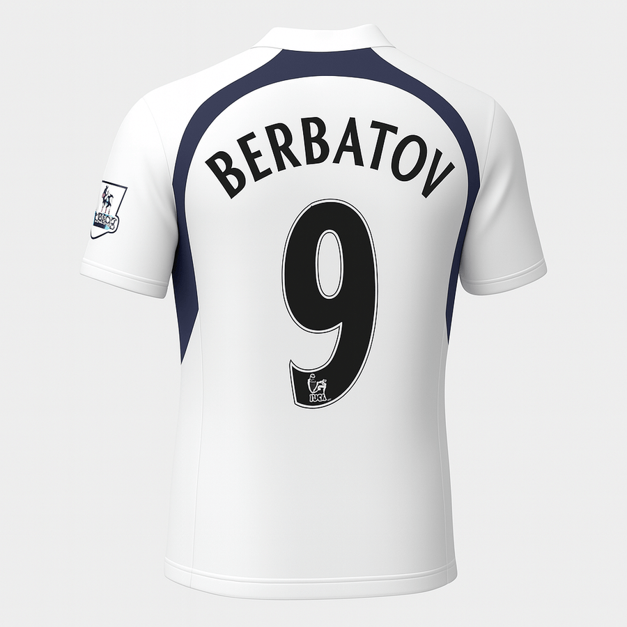2006–07 Tottenham Home Berbatov #9 (New) - Size M