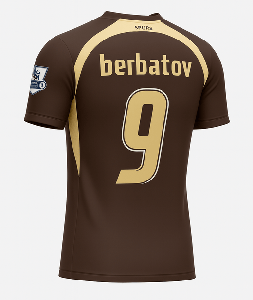 2006–07 Tottenham Third Berbatov #9 (New) - Size S