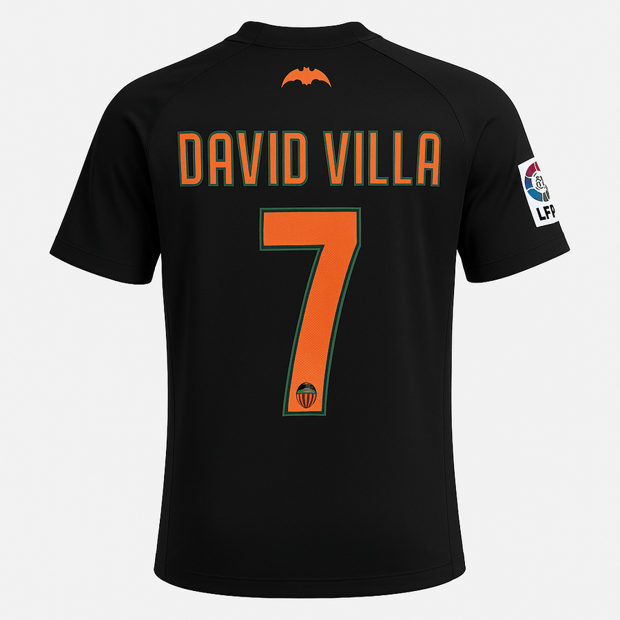 2006–07 Valencia Away David Villa #7 (New) - Size XL