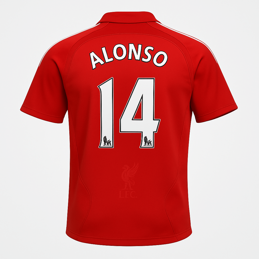 2006–08 Liverpool Home Alonso #14 (New) - Size M