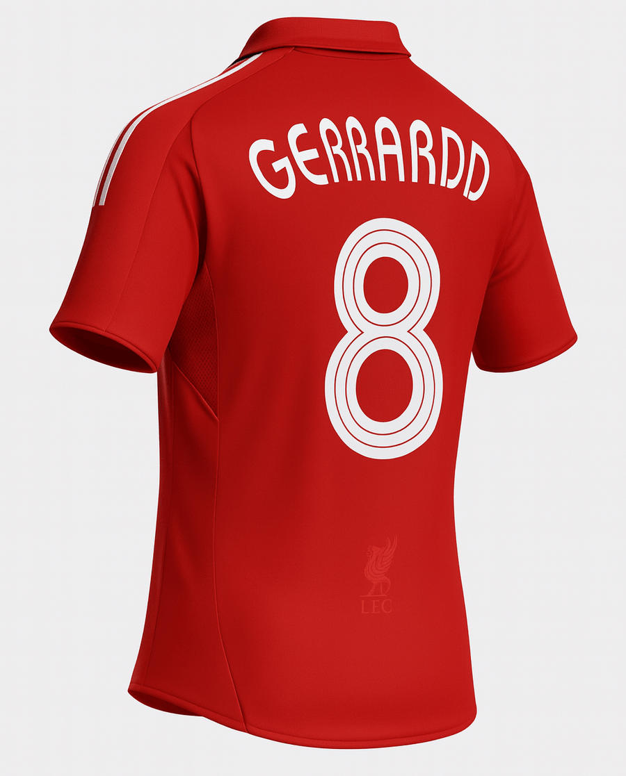 2006–08 Liverpool Home Gerrard #8 (New) - Size M