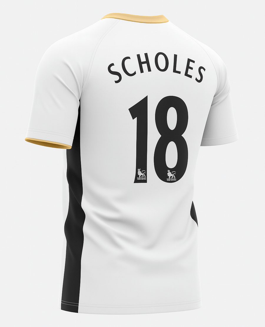 2006–08 Manchester United Away Scholes #18 (New) - Size M