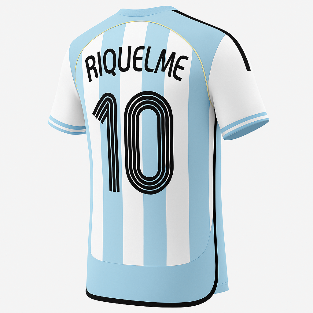 2006 Argentina Home Riquelme #10 (New) - Size XL