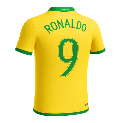 2006 Brazil Home Ronaldo #9 (New) - Size XS