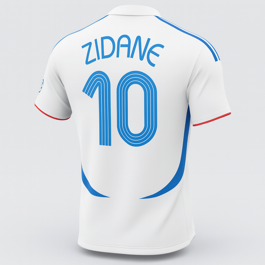 2006 France Away Zidane #10 (New) - Size L