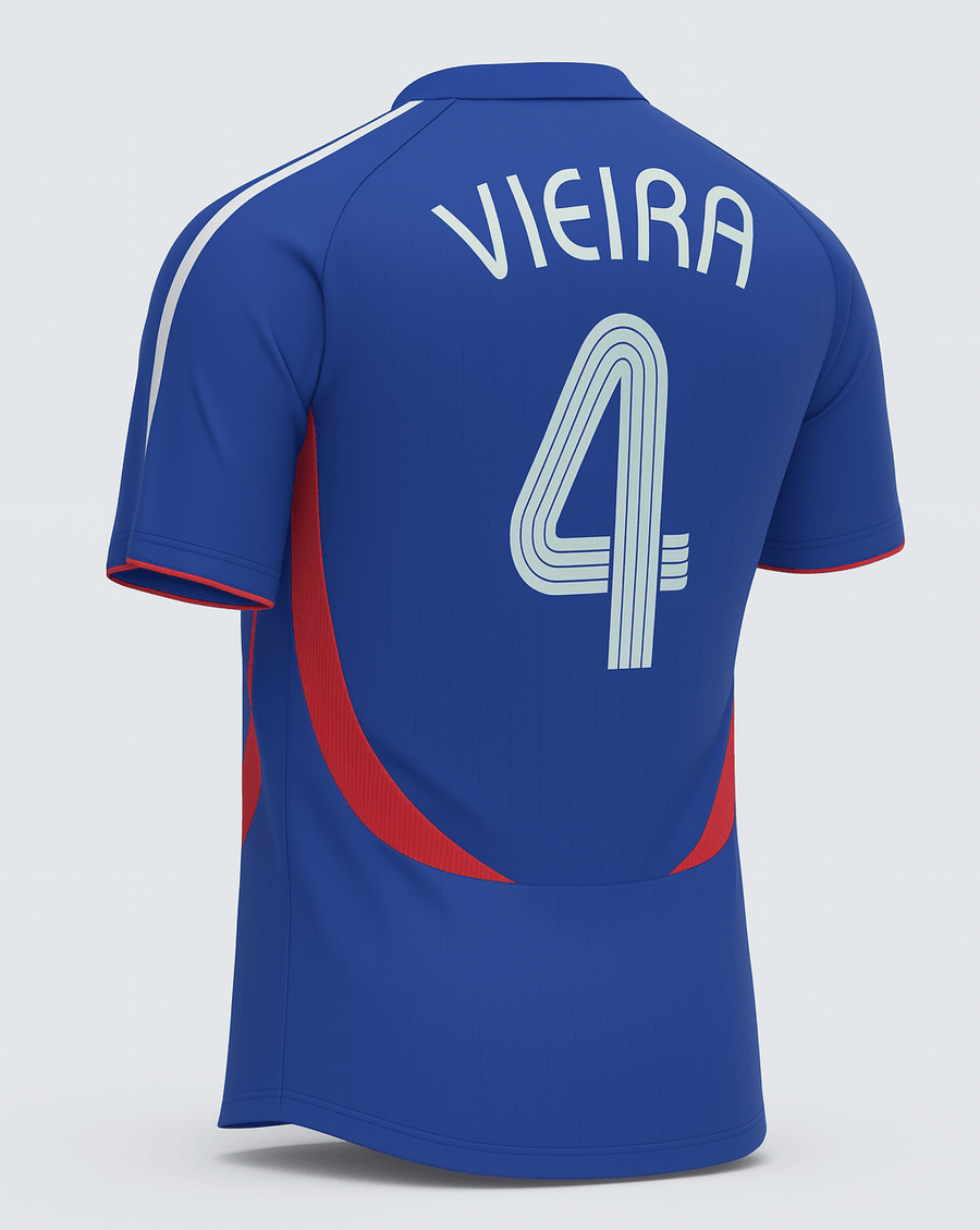2006 France Home Vieira #4 (New) - Size XS