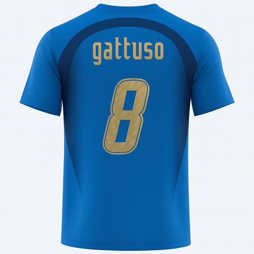 2006 Italy Home Gattuso #8 (New) - Size L