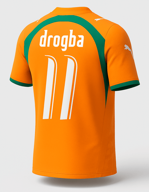 2006 Ivory Coast Home Drogba #11 (New) - Size L