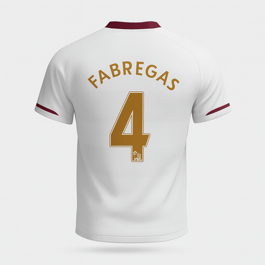 2007–08 Arsenal Away Fabregas #4 (New) - Size M
