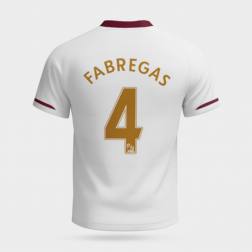 2007–08 Arsenal Away Fabregas #4 (New) - Size XXL