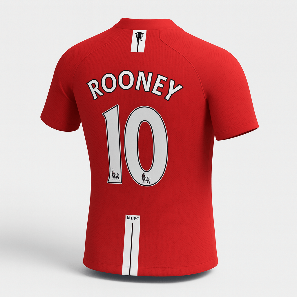 2007–08 Manchester United Home Rooney #10 (New) - Size L