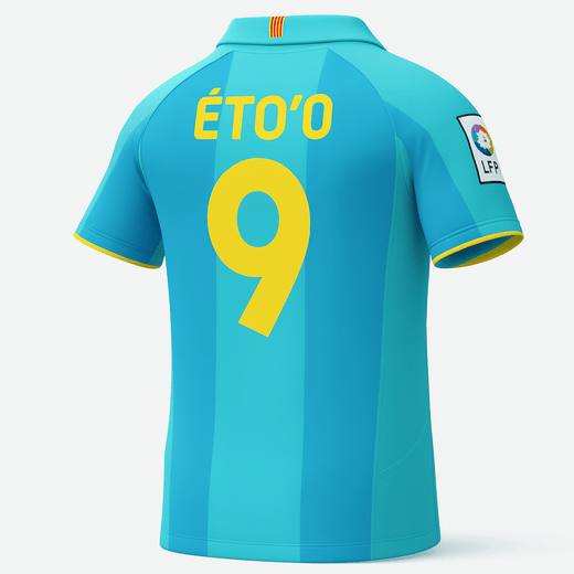 2007–09 Barcelona Away Eto'o #9 (New) - Size XXL