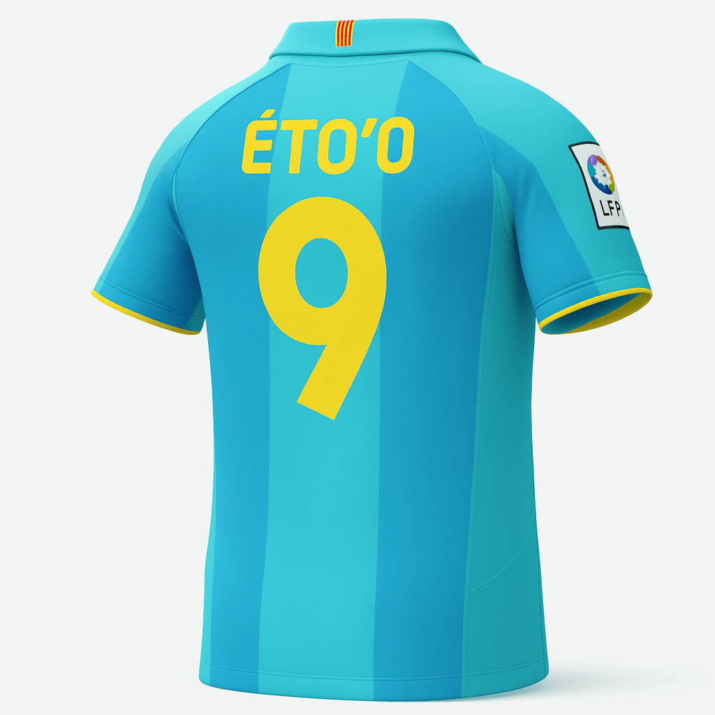 2007–09 Barcelona Away Eto'o #9 (New) - Size S
