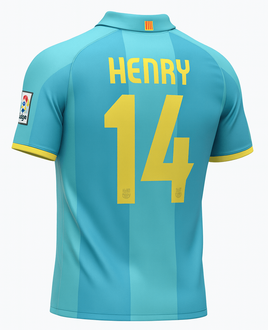 2007–09 Barcelona Away Henry #14 (New) - Size XL