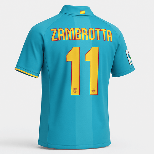 2007–09 Barcelona Away Zambrotta #11 (New) - Size XXL