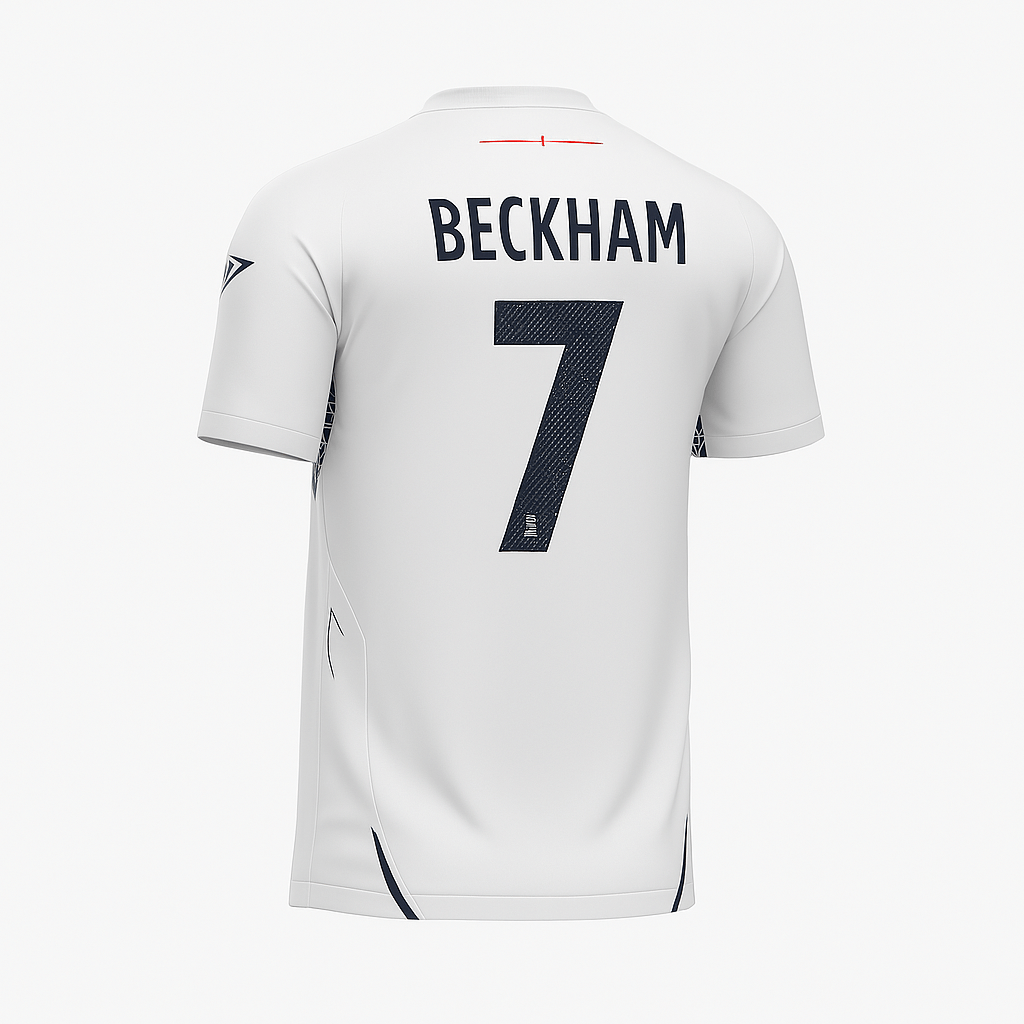 2007–09 England Home Beckham #7 (New) - Size XL