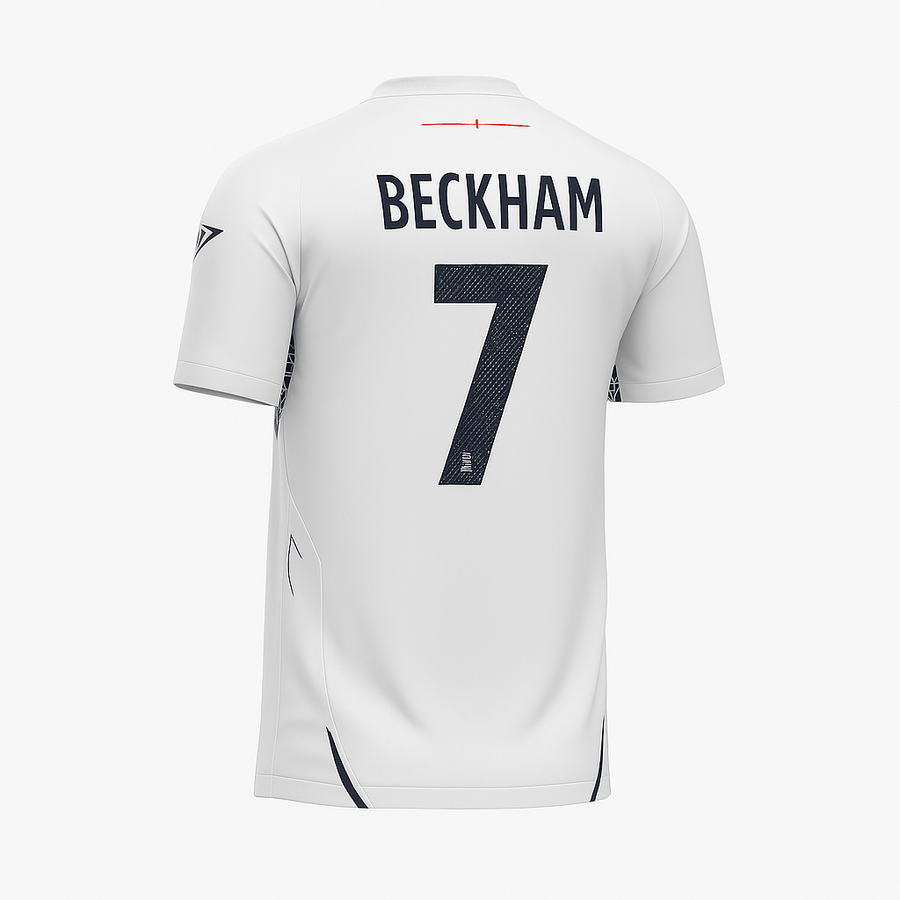 2007–09 England Home Beckham #7 (New) - Size XL