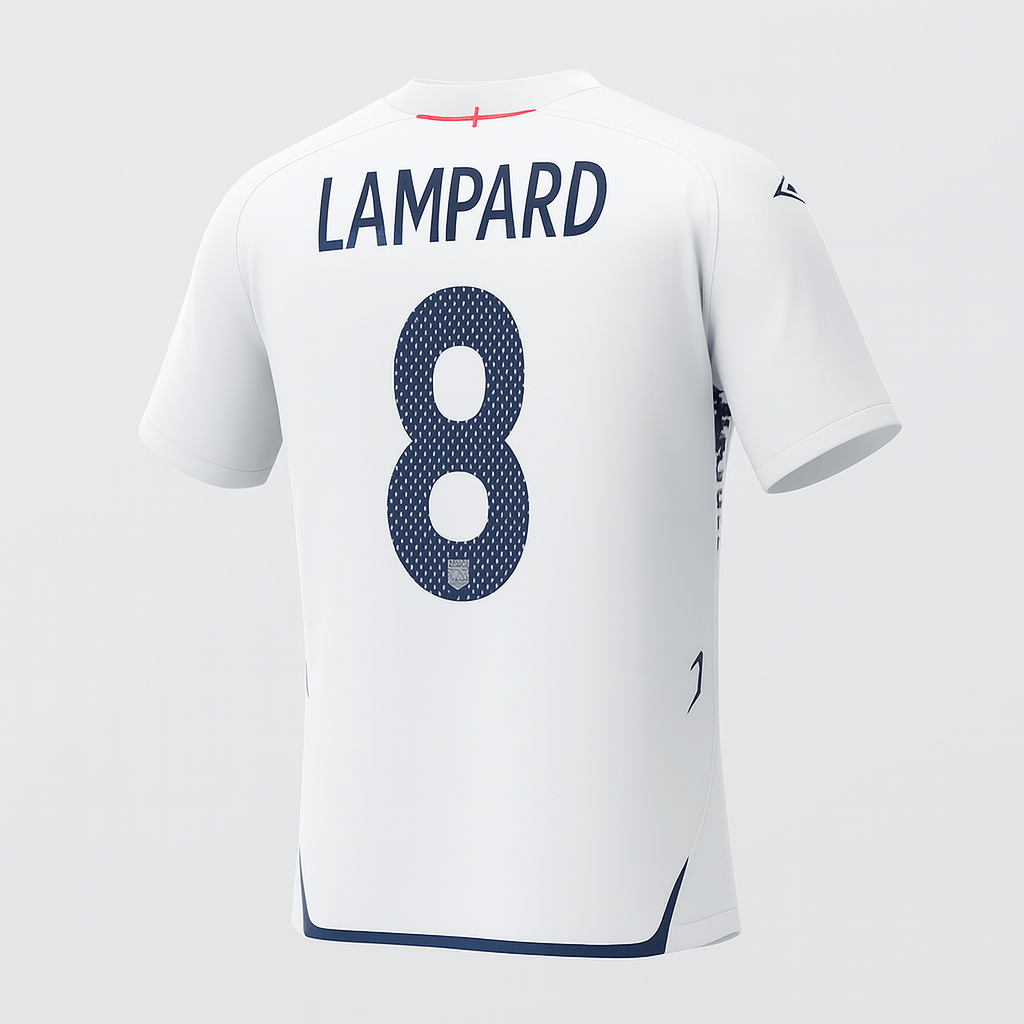 2007–09 England Home Lampard #8 (New) - Size M