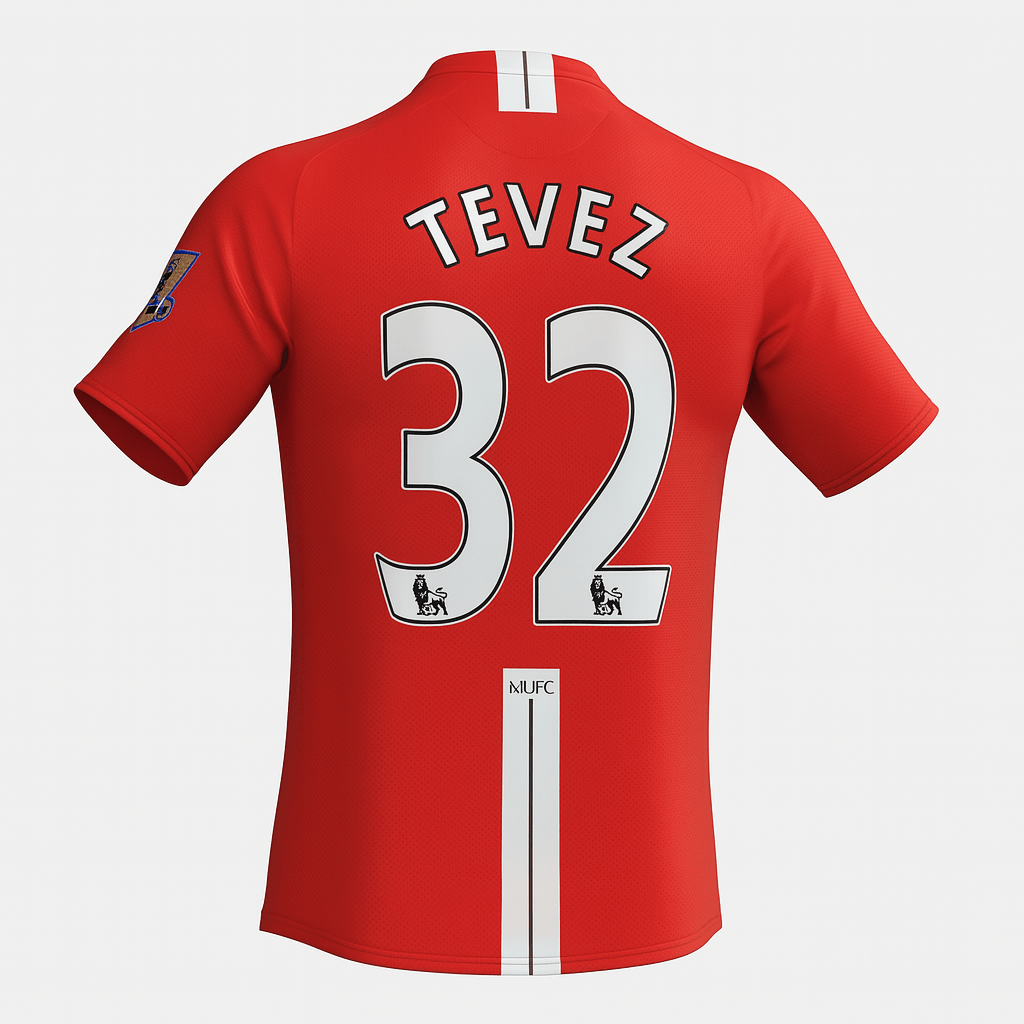 2007–09 Manchester United Home Tevez #32 (New) - Size XXL