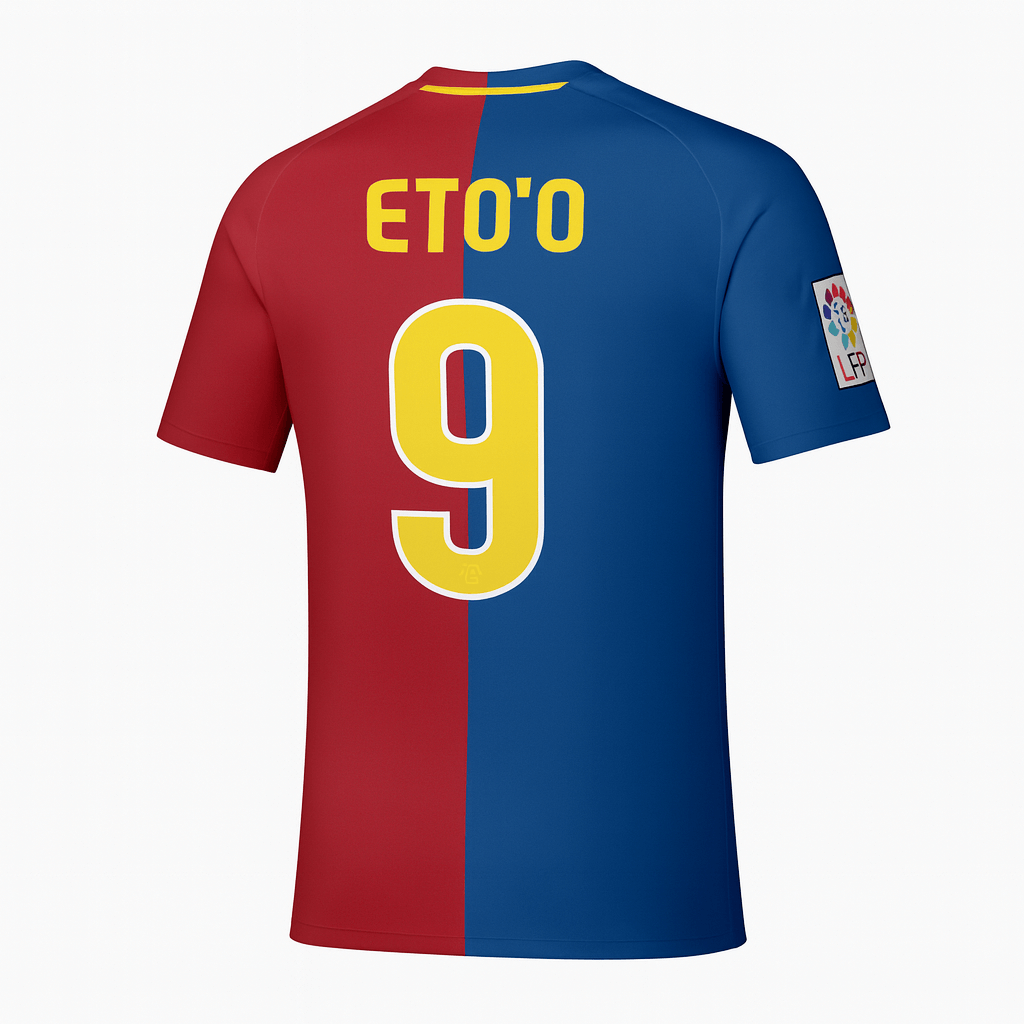 2008–09 Barcelona Home Eto'o #9 (New) - Size L