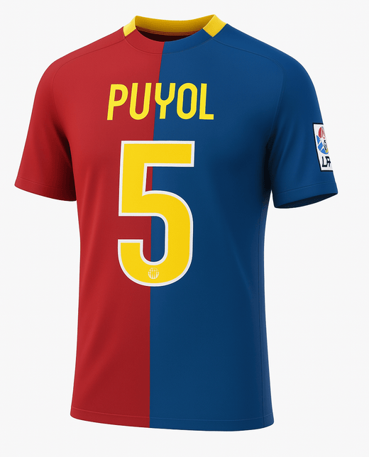 2008–09 Barcelona Home Puyol #5 (New) - Size XL