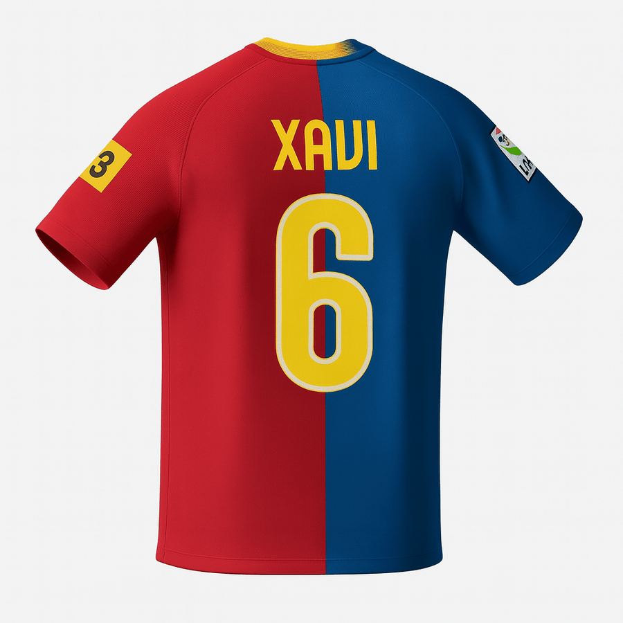 2008–09 Barcelona Home Xavi #6 (New) - Size S