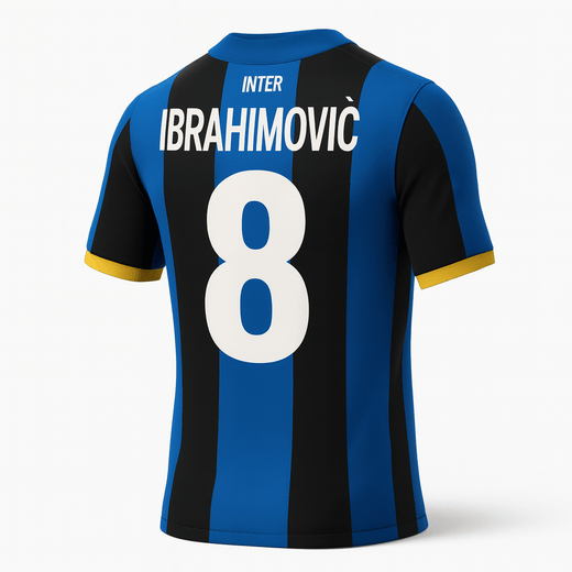 2008–09 Inter Milan Home Ibrahimovic #8 (New) - Size L