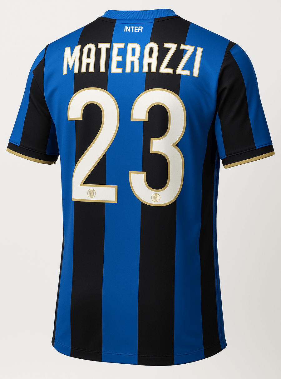 2008–09 Inter Milan Home Materazzi #23 (New) - Size L