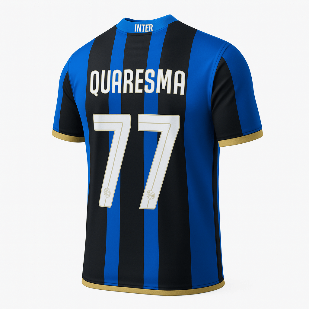 2008–09 Inter Milan Home Quaresma #77 (New) - Size XL