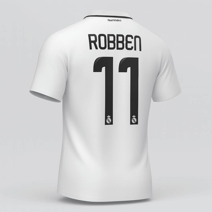 2008–09 Real Madrid Home Robben #11 (New) - Size XXL