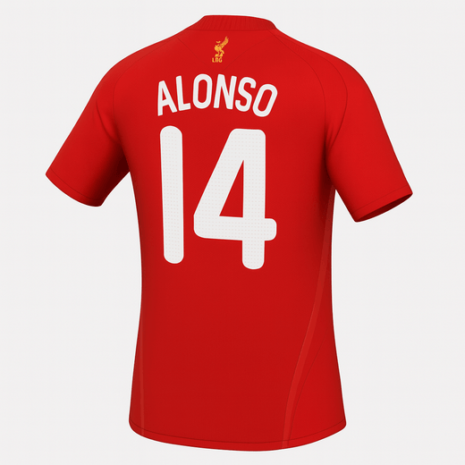 2008–10 Liverpool Home Alonso #14 (New) - Size S