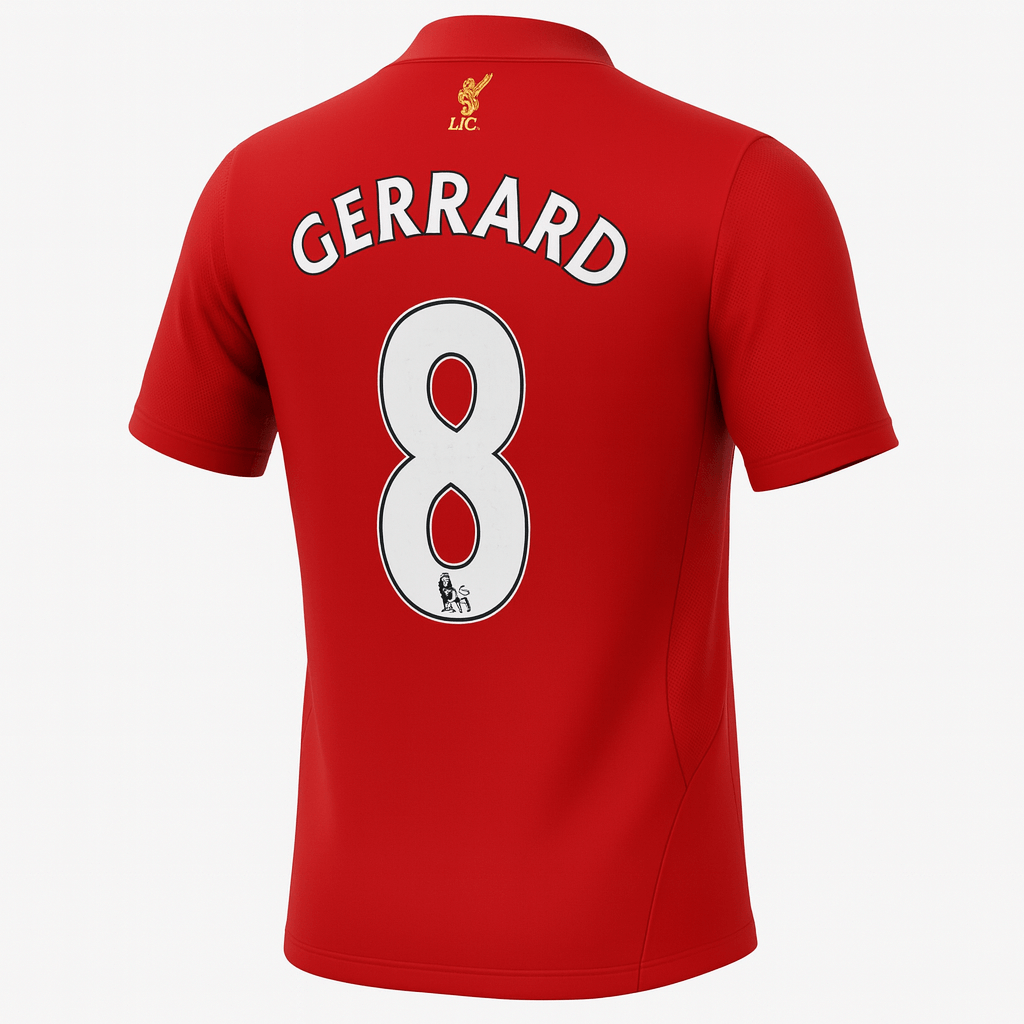 2008–10 Liverpool Home Gerrard #8 (New) - Size XL