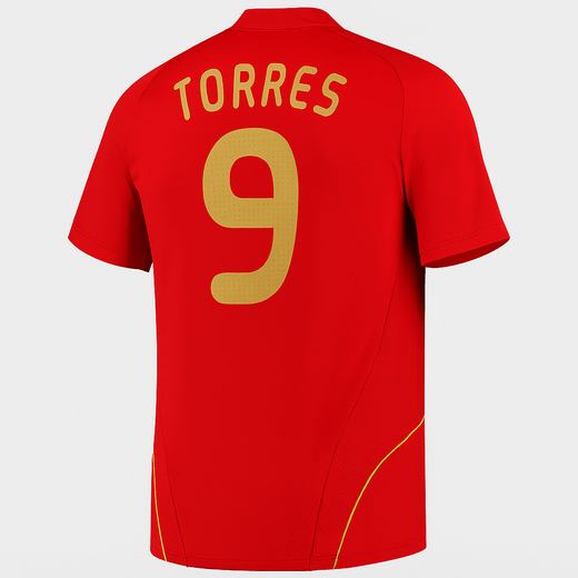 2008 Spain Home Torres #9 (New) - Size XXL