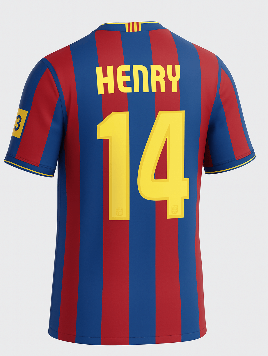 2009–10 Barcelona Home Henry #14 (New) - Size L