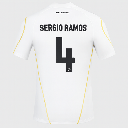 2009–10 Real Madrid Home Sergio Ramos #4 (New) - Size L