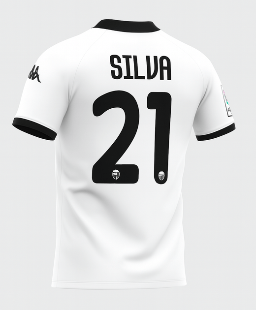 2009–10 Valencia Home Silva #21 (New) - Size XL