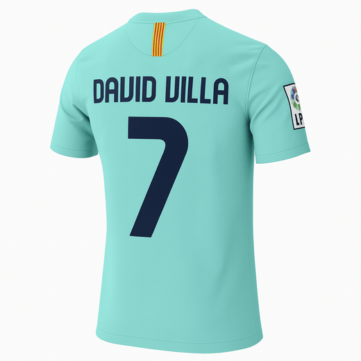 2010–11 Barcelona Away David Villa #7 (New) - Size M