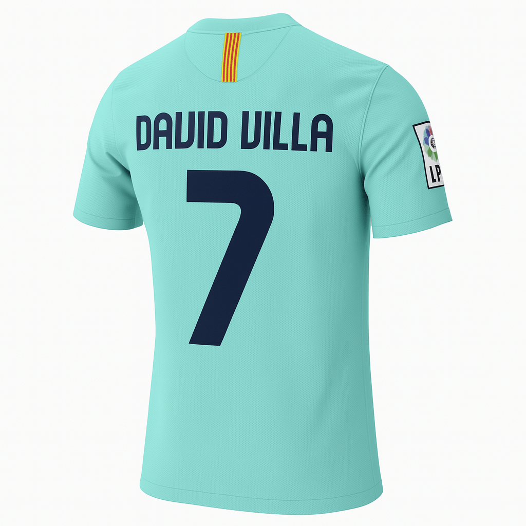 2010–11 Barcelona Away David Villa #7 (New) - Size XXL