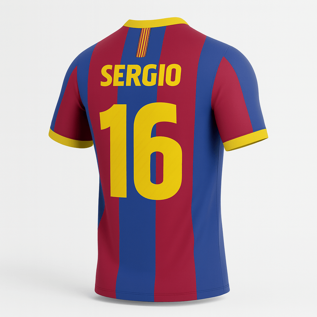 2010–11 Barcelona Home Busquets #16 (New) - Size XS