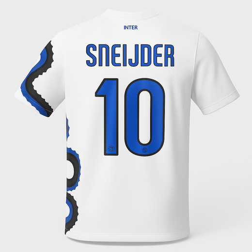 2010–11 Inter Milan Away Sneijder #10 (New) - Size L