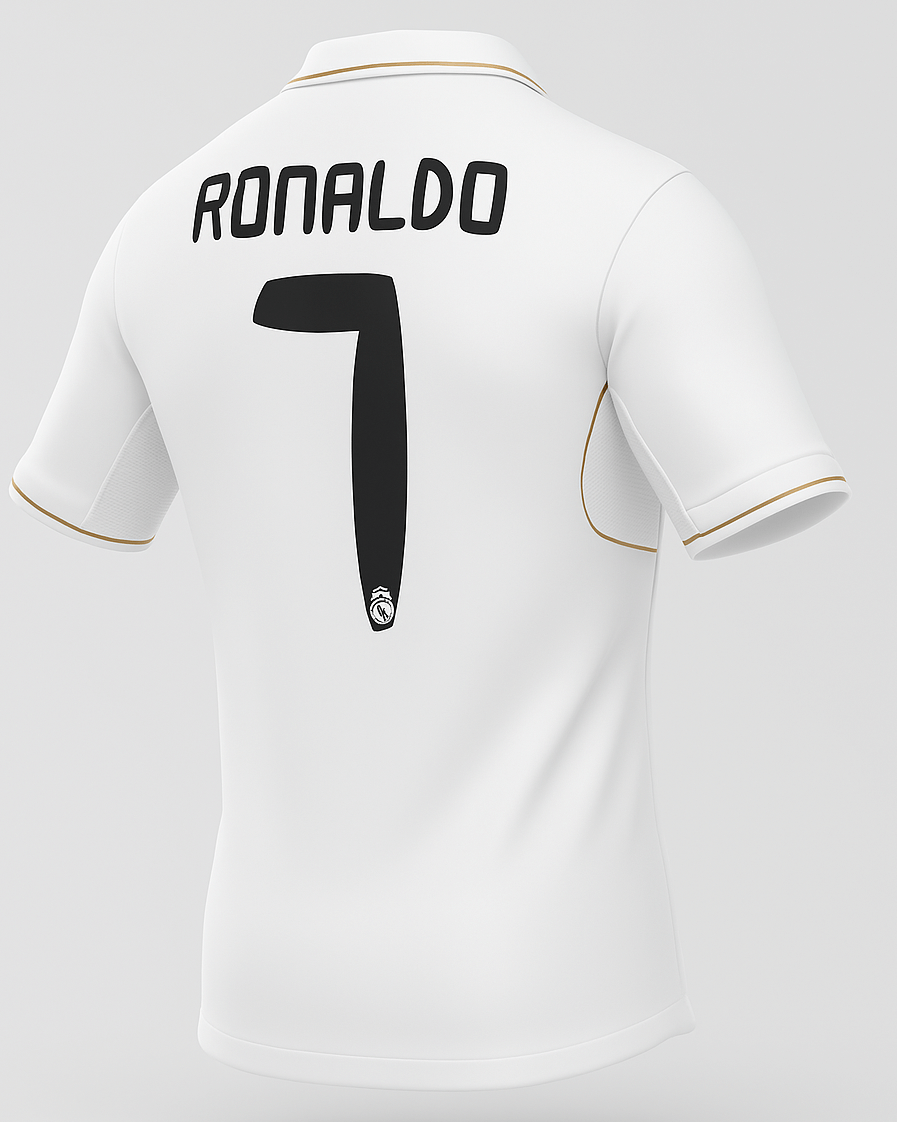 2010–11 Real Madrid Home Ronaldo #7 (New) - Size M