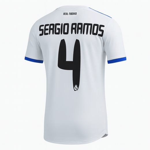 2010–11 Real Madrid Home Sergio Ramos #4 (New) - Size XL