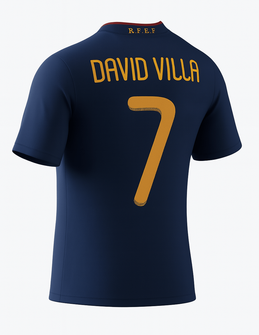 2010 Spain Away David Villa #7 (New) - Size L