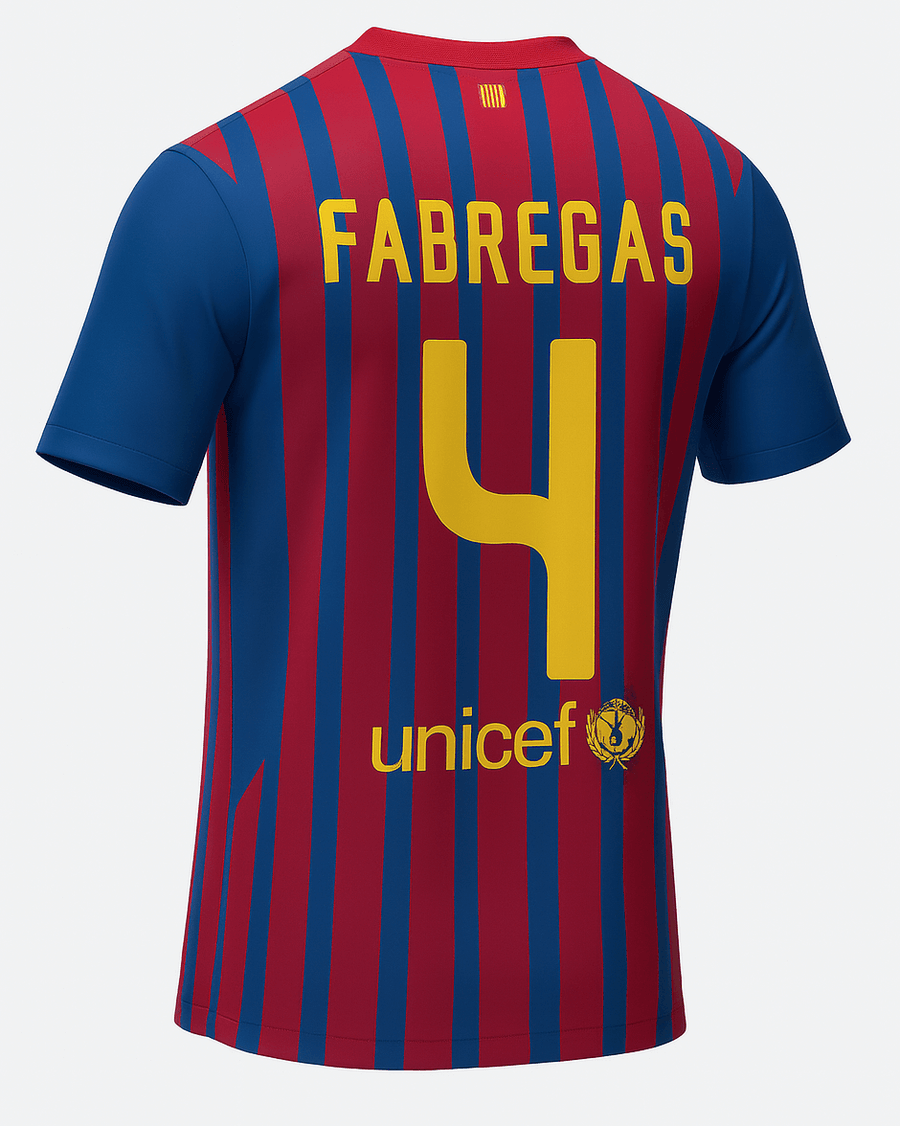 2011–12 Barcelona Home Fabregas #4 (New) - Size S