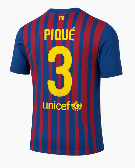 2011–12 Barcelona Home Pique #3 (New) - Size XL